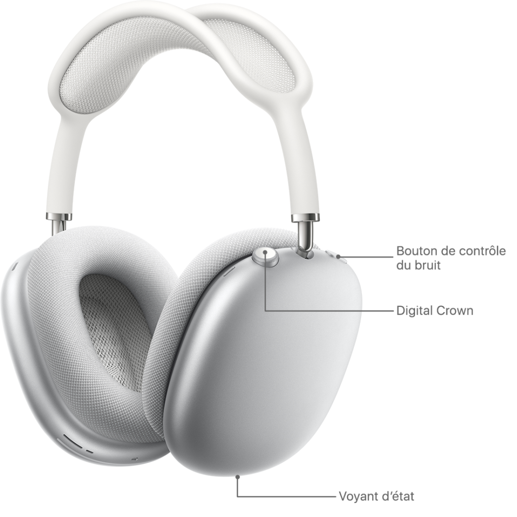 casque Apple Airpods max Bluetooth marche que d'un côté